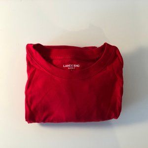 Lands End Mens Super T - Red